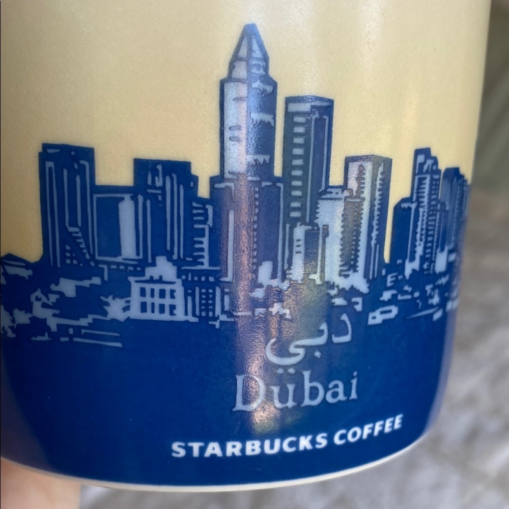 🌼 Starbucks Dubai Mug - Cream and Blue - Picture 3 of 7
